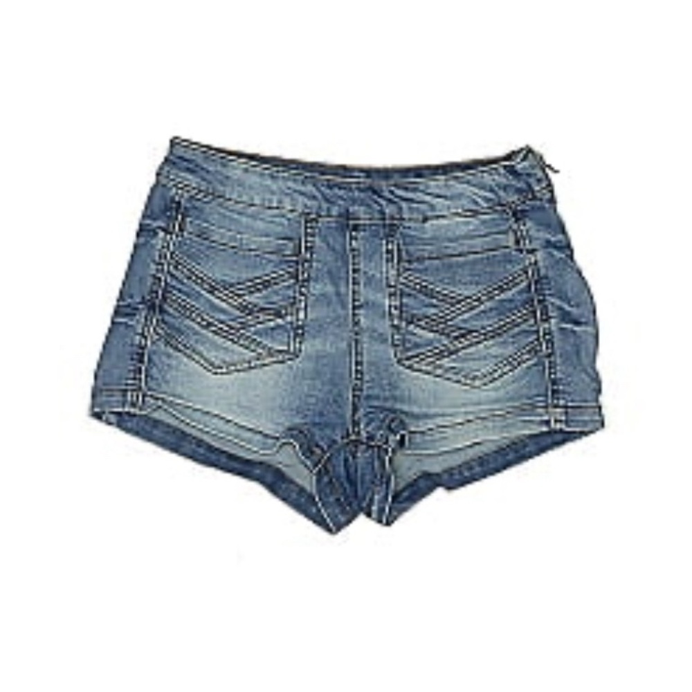 Mudd Denim Shorts with Side Zipper